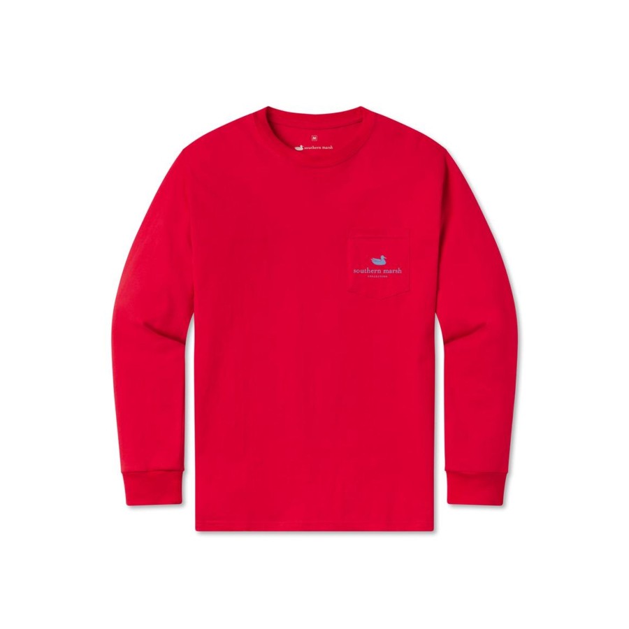 Men'S Southern Marsh Original Ls Tees | Cocktail Tee | Hurricane | Long Sleeve