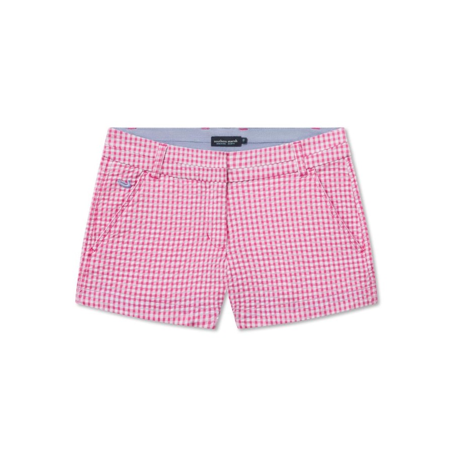 Women'S Southern Marsh Shorts | Brighton Short - Gingham