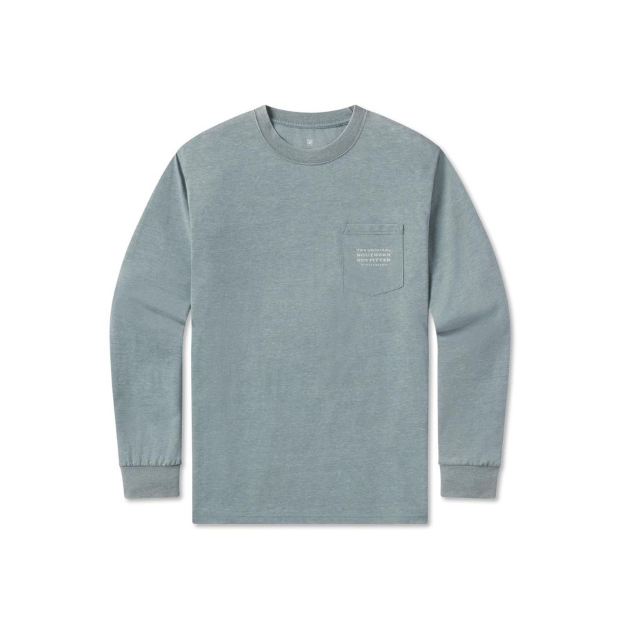 Men'S Southern Marsh Seawash Long Sleeve Tees | Seawash Tee - The Original Co. - Redfish - Long Sleeve