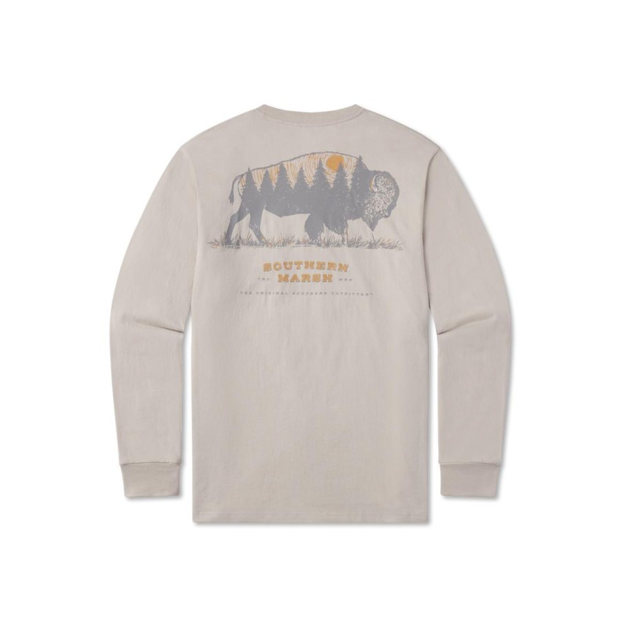 Women'S Southern Marsh Original Long Sleeve Tees | Starry Silhouette Tee - Buffalo - Long Sleeve