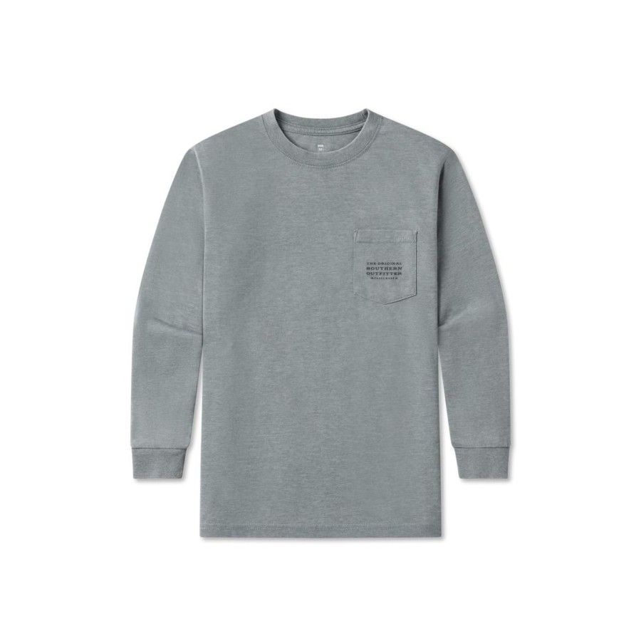 Youth Southern Marsh Seawash Long Sleeve Tees | Youth Seawash Tee | Campfire | Long Sleeve Burnt Sage