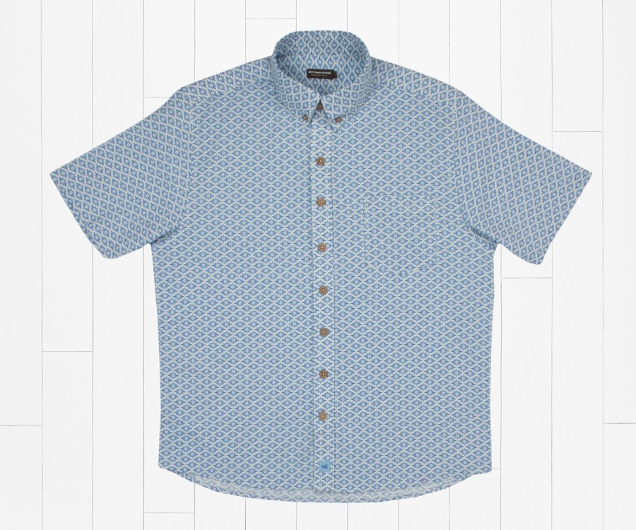 Men'S Southern Marsh Short Sleeve | Blaise Relaxed Shirt - Santa Fe