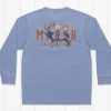 Youth Southern Marsh Seawash Long Sleeve Tees | Youth Seawash Tee | Etched Elk | Long Sleeve Washed Blue