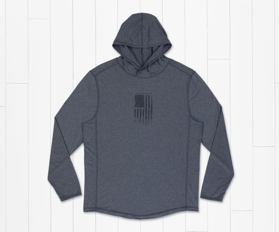 Men'S Southern Marsh Pullovers And Sweaters | Fieldtec Featherlight Hoodie - American Waters