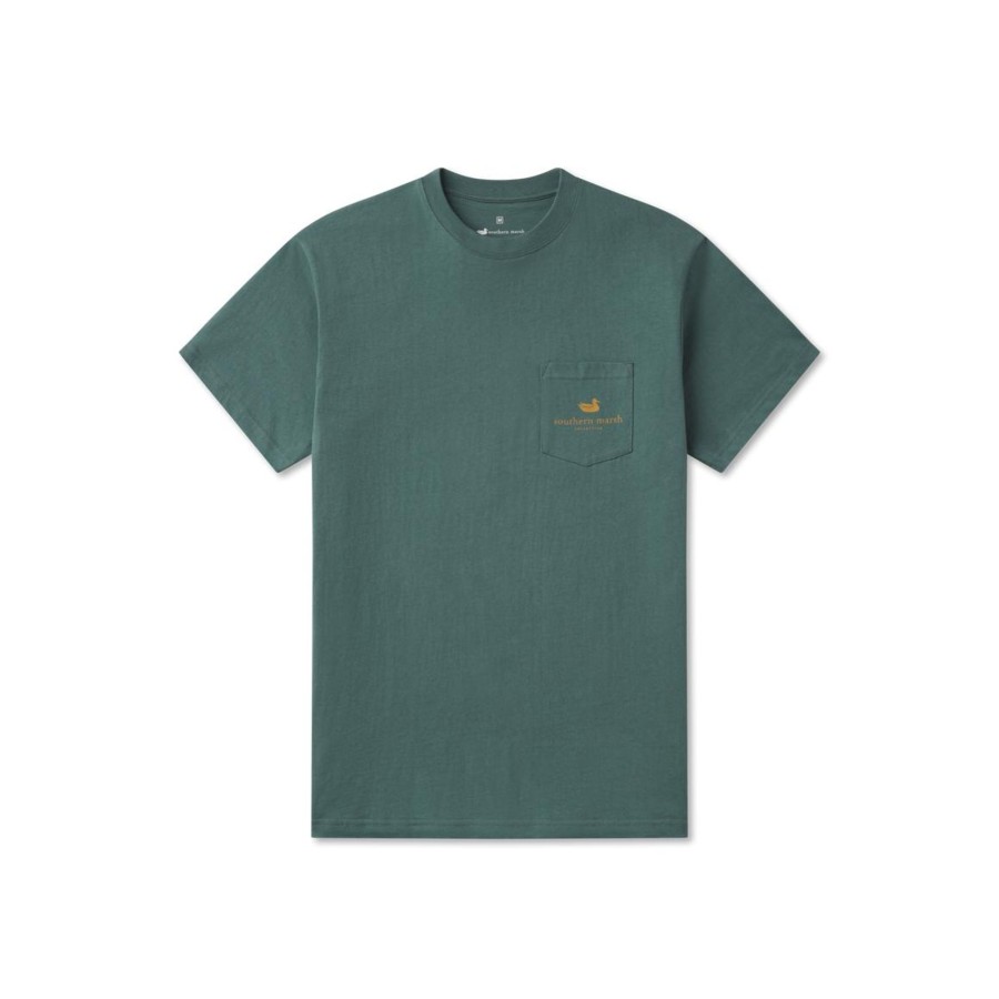 Women'S Southern Marsh Original Tees | Landing Zone Tee Hunter Green