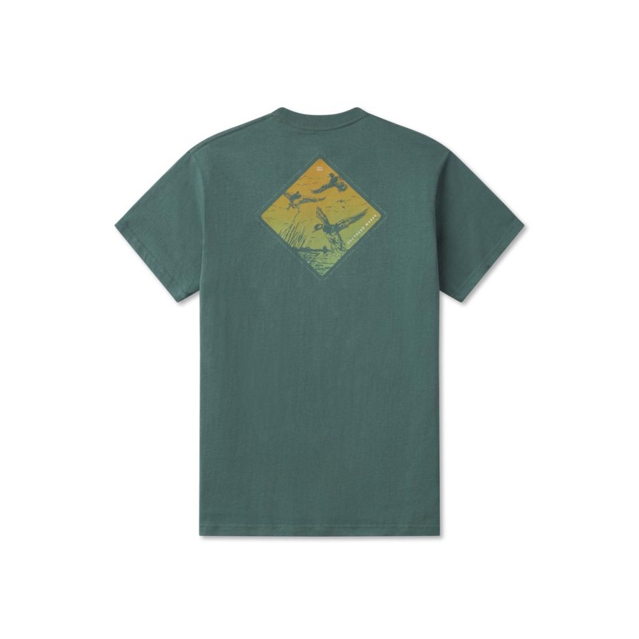 Women'S Southern Marsh Original Tees | Landing Zone Tee Hunter Green