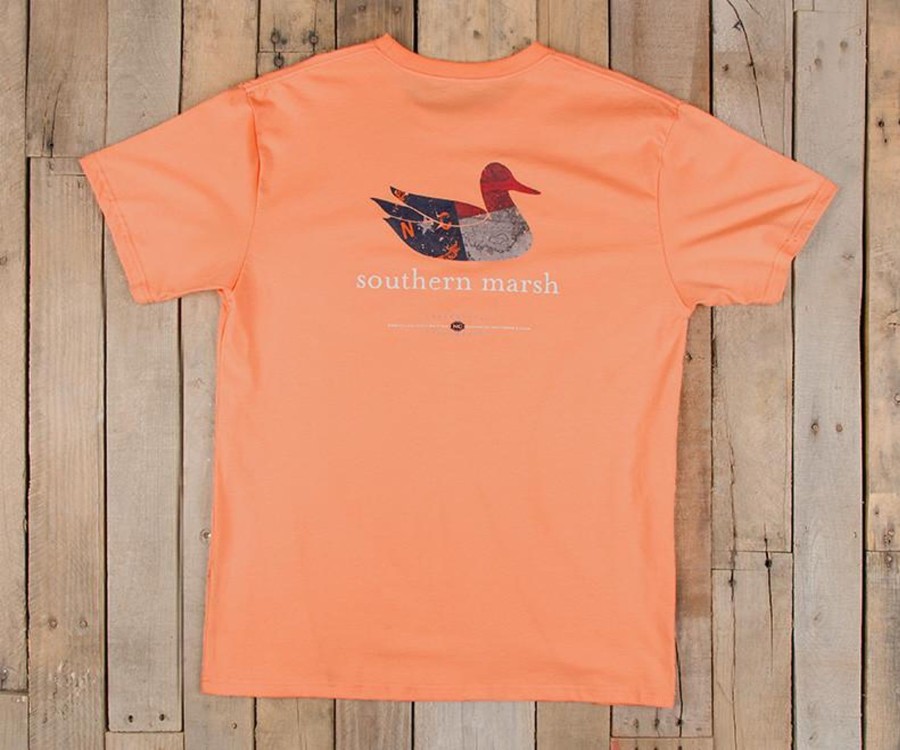 Women'S Southern Marsh Original Tees | Authentic Heritage Tee | North Carolina Melon