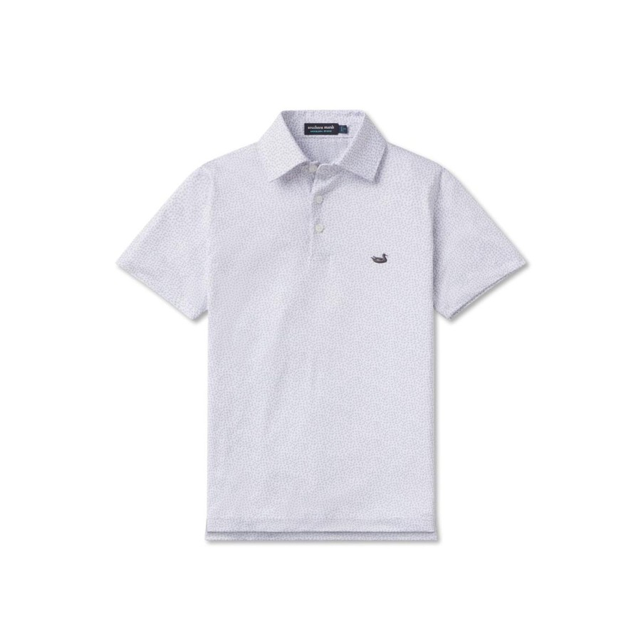 Youth Southern Marsh Polos | Youth Pass Rush Performance Polo White