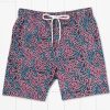 Youth Southern Marsh Swim Trunks | Youth Harbor Stretch Trunk - Coral Fades Navy And Antigua Blue