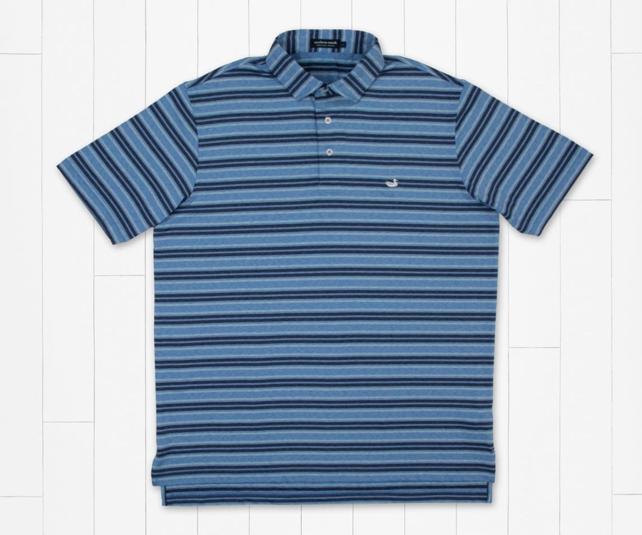 Men'S Southern Marsh Polos | Havana Performance Polo - Zapata Stripe