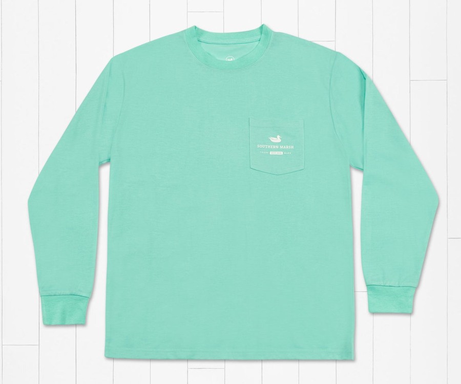 Men'S Southern Marsh Fishing Shirts | Fieldtec Comfort Tee | Base Camp Antigua Blue