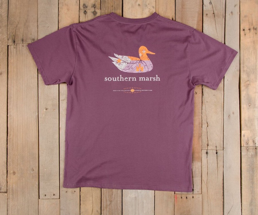 Men'S Southern Marsh Original Ss Tees | Authentic Heritage Tee | Louisiana Iris