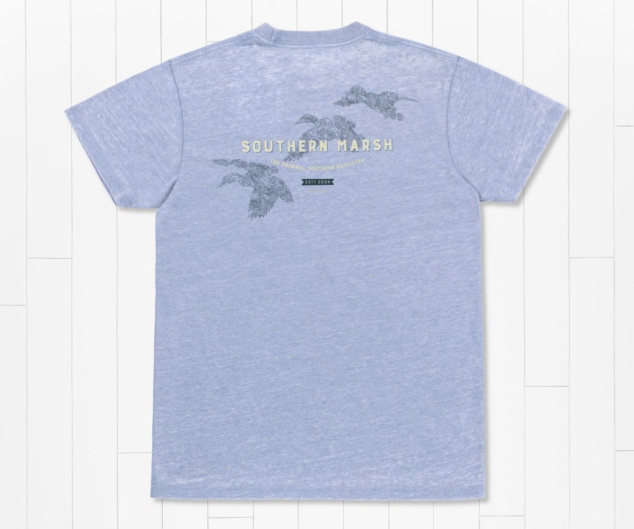 Men'S Southern Marsh Seawash Tees | Seawash Tee | Three Ducks