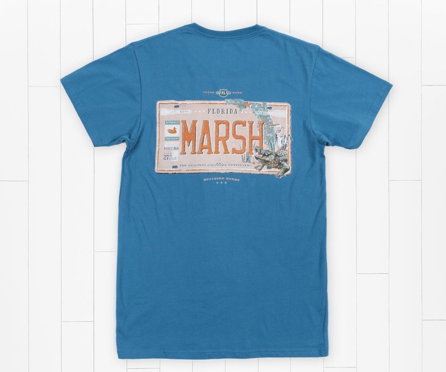 Women'S Southern Marsh Original Tees | Backroads Collection Tee | Florida Slate