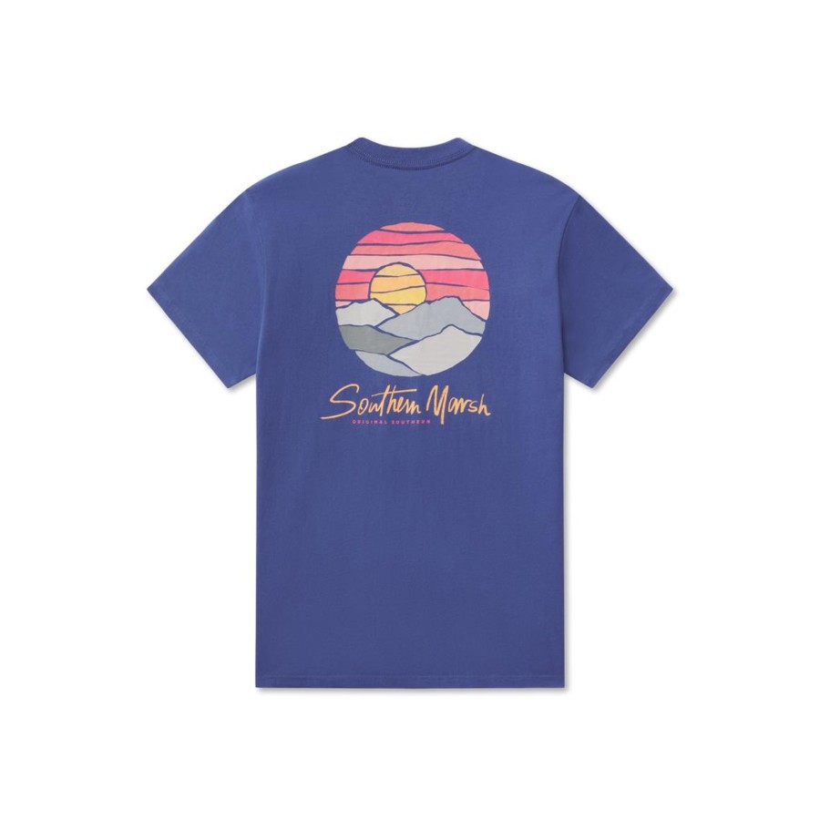 Women'S Southern Marsh Original Tees | Paper Mountains Tee Bluestone