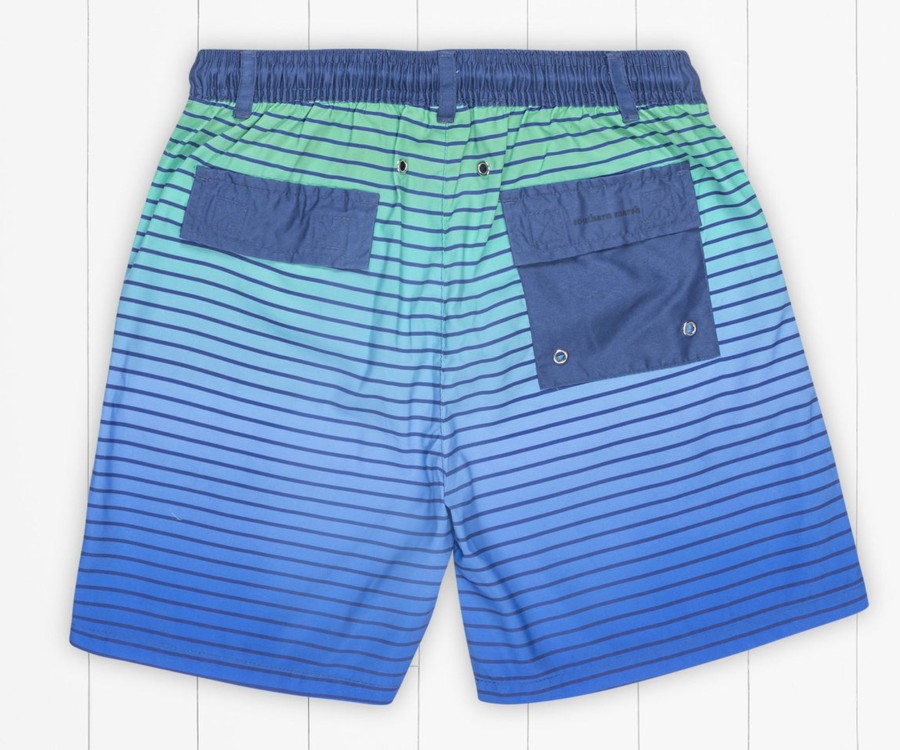 Youth Southern Marsh Swim Trunks | Youth Harbor Trunk | Faded Lines