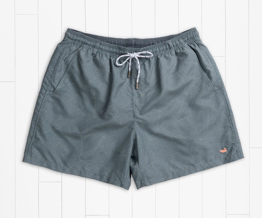 Men'S Southern Marsh Swim Trunks | Dockside Swim Trunk | Tulum Angles Slate And Sage