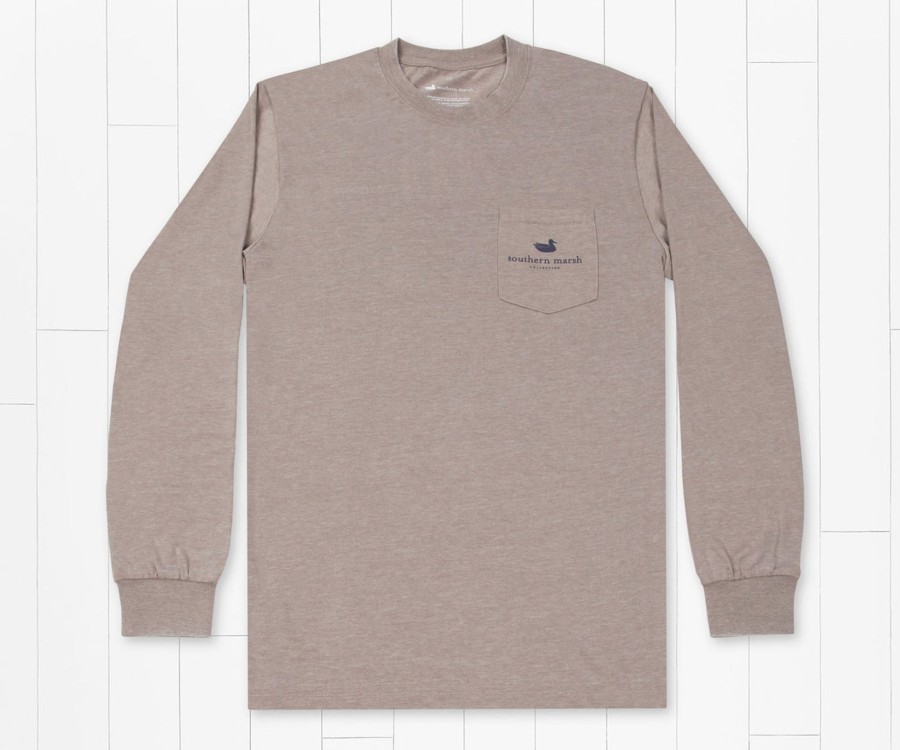 Men'S Southern Marsh Seawash Long Sleeve Tees | Seawash Tee | Diamond Stamp | Long Sleeve