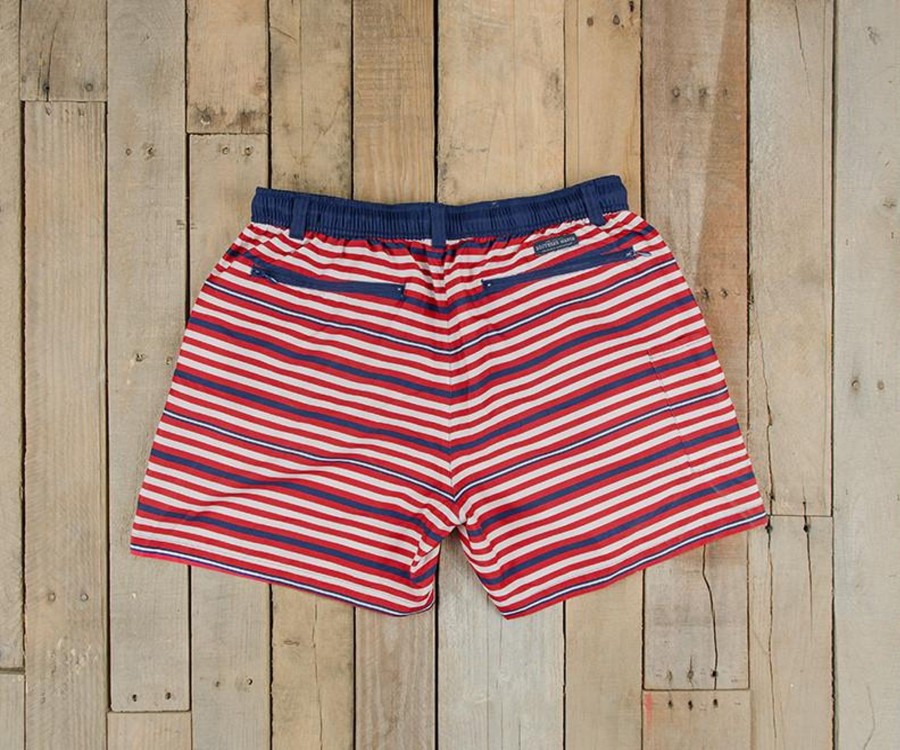 Men'S Southern Marsh Swim Trunks | Dockside Swim Trunk - Stripes