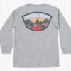 Youth Southern Marsh Original Long Sleeve Tees | Youth Fading Fast Tee - Long Sleeve Light Gray