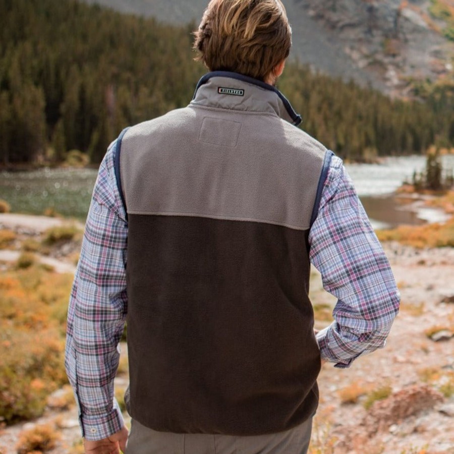 Men'S Southern Marsh Jackets And Vests | Fieldtec Snap Fleece Vest