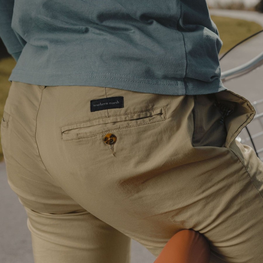 Men'S Southern Marsh Pants | Nantucket Performance Pant Burnt Taupe