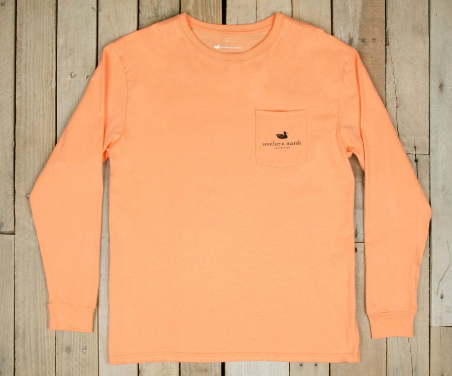 Men'S Southern Marsh Original Ls Tees | Mallard Morning Tee - Long Sleeve Melon