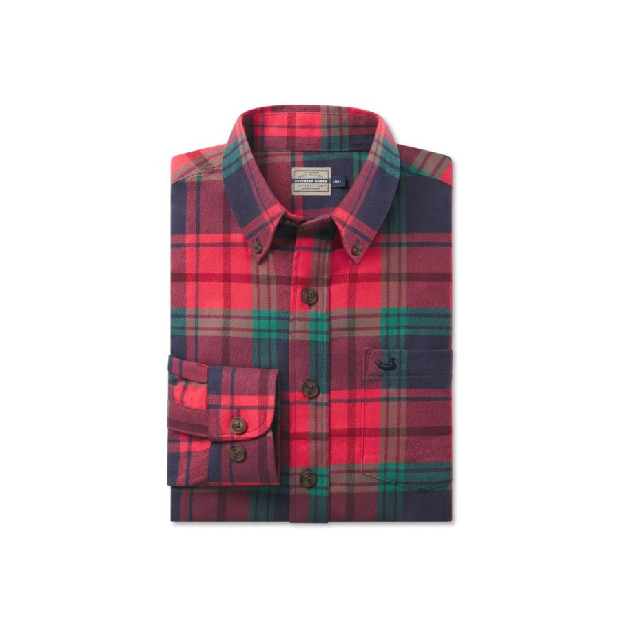 Men'S Southern Marsh Flannel | Sussex Plaid Flannel