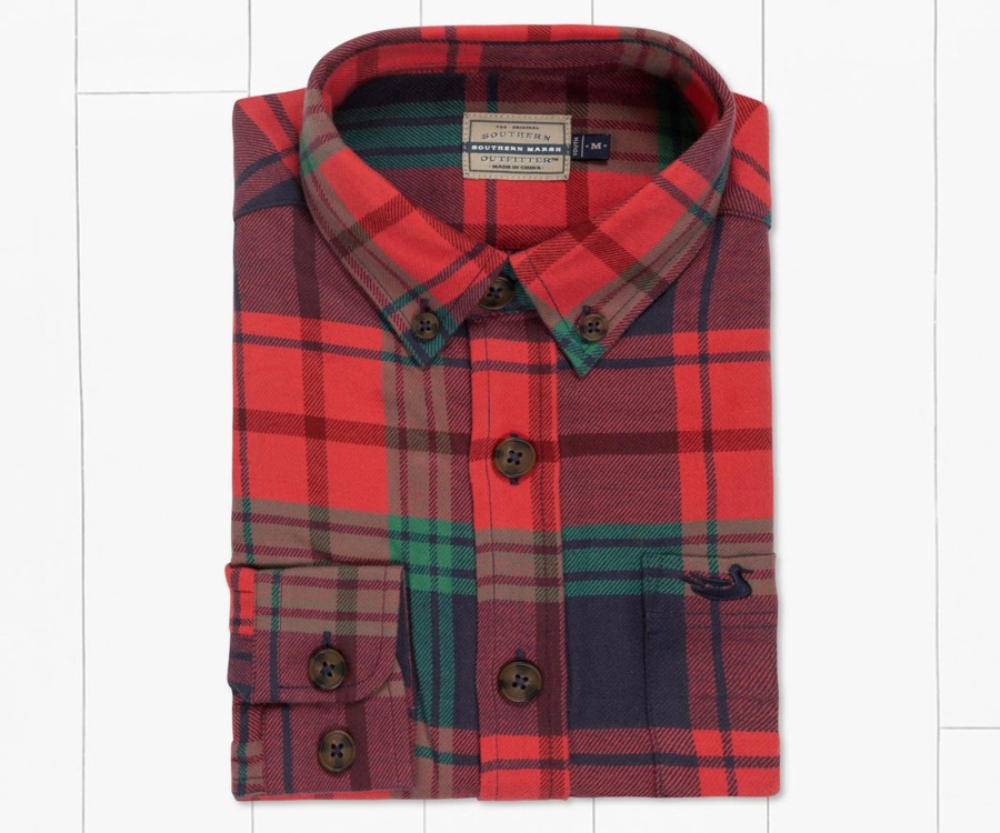 Youth Southern Marsh Dress Shirts | Youth Sussex Plaid Flannel