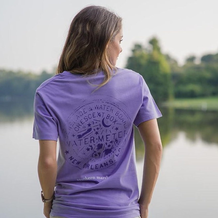 Men'S Southern Marsh Original Ss Tees | Water Meter Tee Lilac