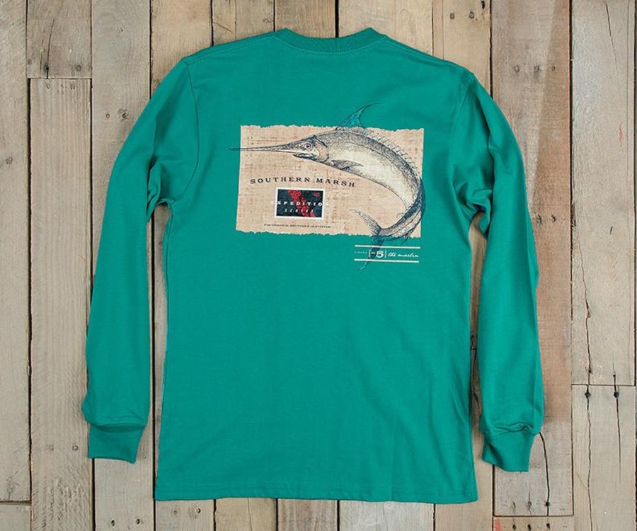 Men'S Southern Marsh Original Ls Tees | Expedition Series Tee - Marlin - Long Sleeve