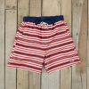 Youth Southern Marsh Swim Trunks | Youth Dockside Swim Trunk - Stripes Red White And Blue With Usa Flag