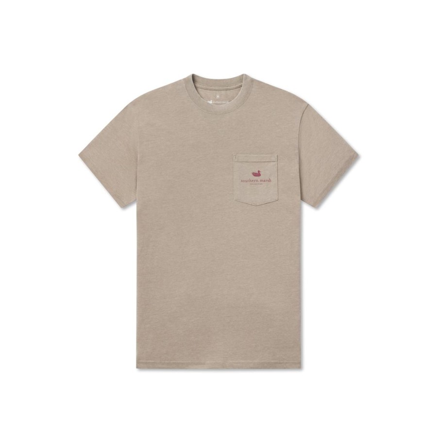 Women'S Southern Marsh Seawash Tees | Seawash Tee | Deer Seawash Burnt Taupe