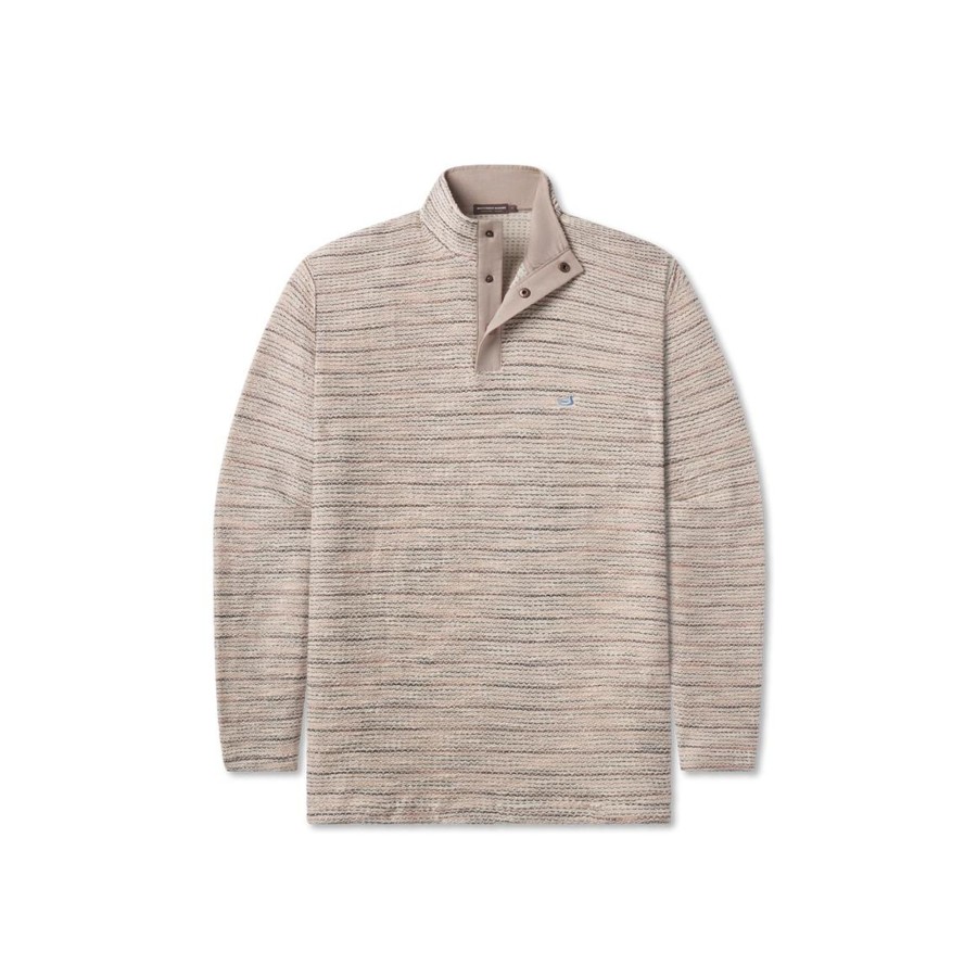 Women'S Southern Marsh Women'S Fit Tops | Pawleys Rope Pullover | Stripes Oatmeal