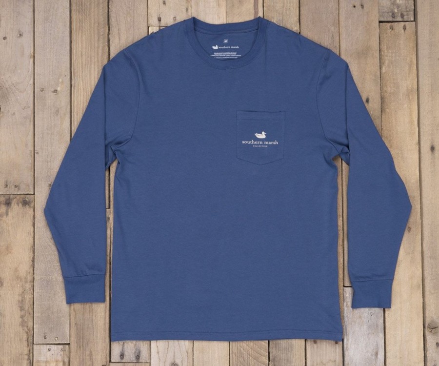 Women'S Southern Marsh Original Long Sleeve Tees | Expedition Series Tee - Flag - Long Sleeve