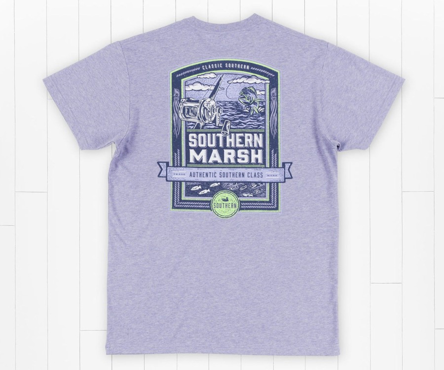 Women'S Southern Marsh Original Tees | Genuine Tee | Offshore Washed Berry