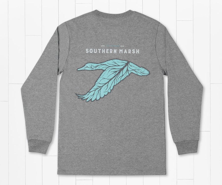 Men'S Southern Marsh Original Ls Tees | Delta Duck Tee | Long Sleeve