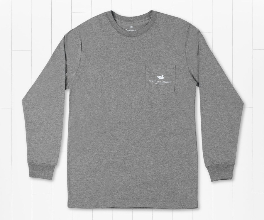 Men'S Southern Marsh Original Ls Tees | Delta Duck Tee | Long Sleeve