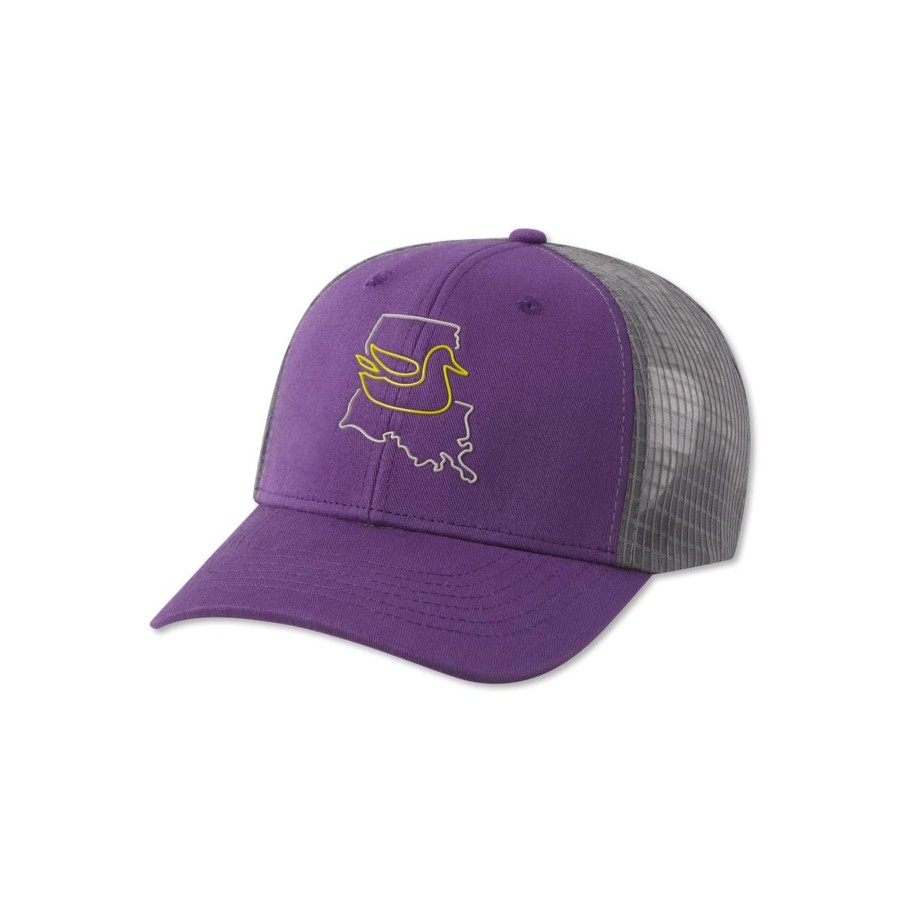 Women'S Southern Marsh Hats & Visors | Trucker Hat - Original Outline - Louisiana