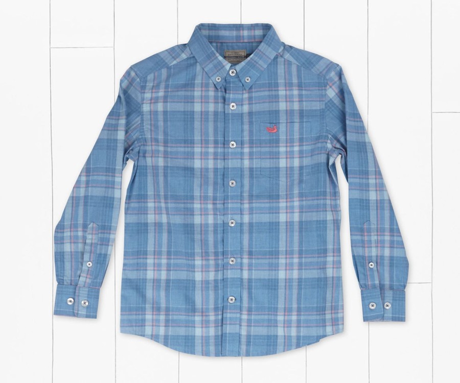 Youth Southern Marsh Dress Shirts | Youth Potomac Relaxed Plaid Dress Shirt