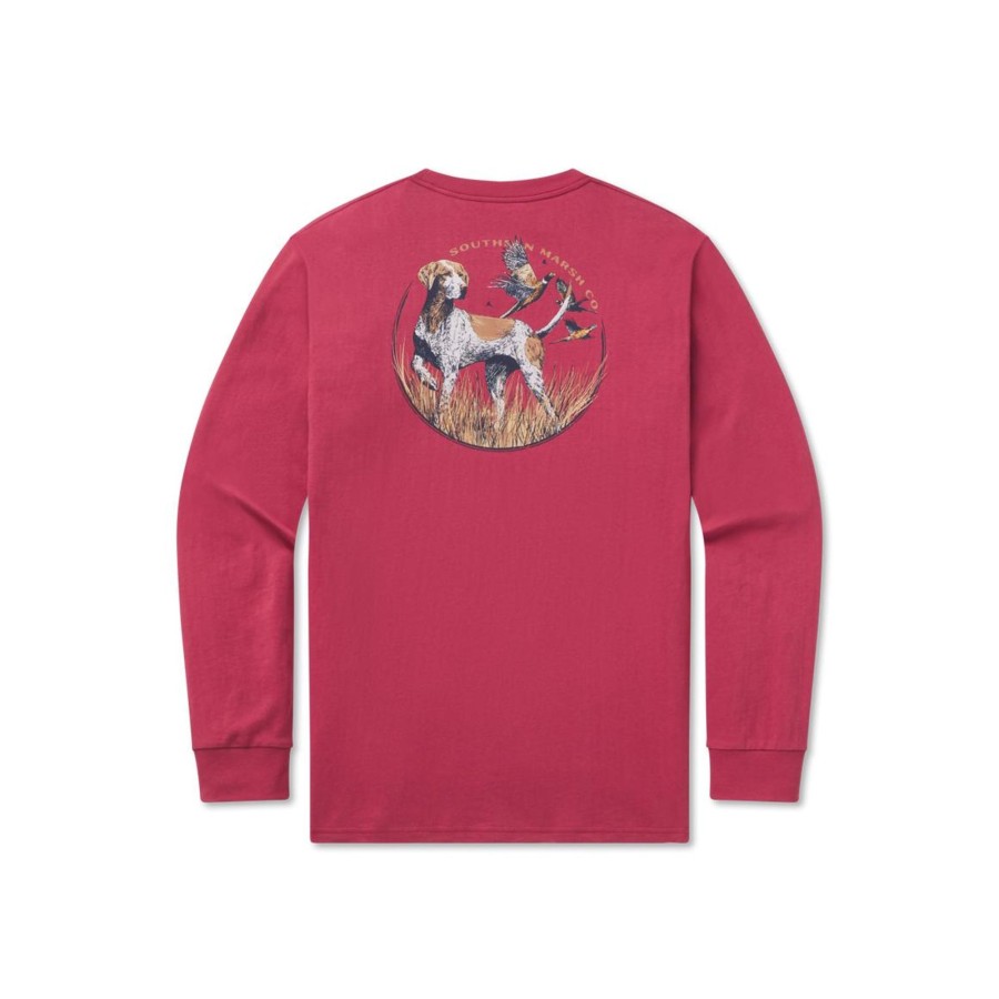 Men'S Southern Marsh Original Ls Tees | Gun Dog Collection - Pointer - Long Sleeve