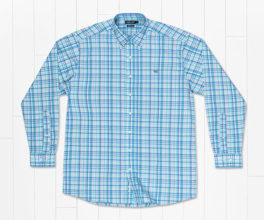 Men'S Southern Marsh Performance | Nassau Performance Plaid Dress Shirt