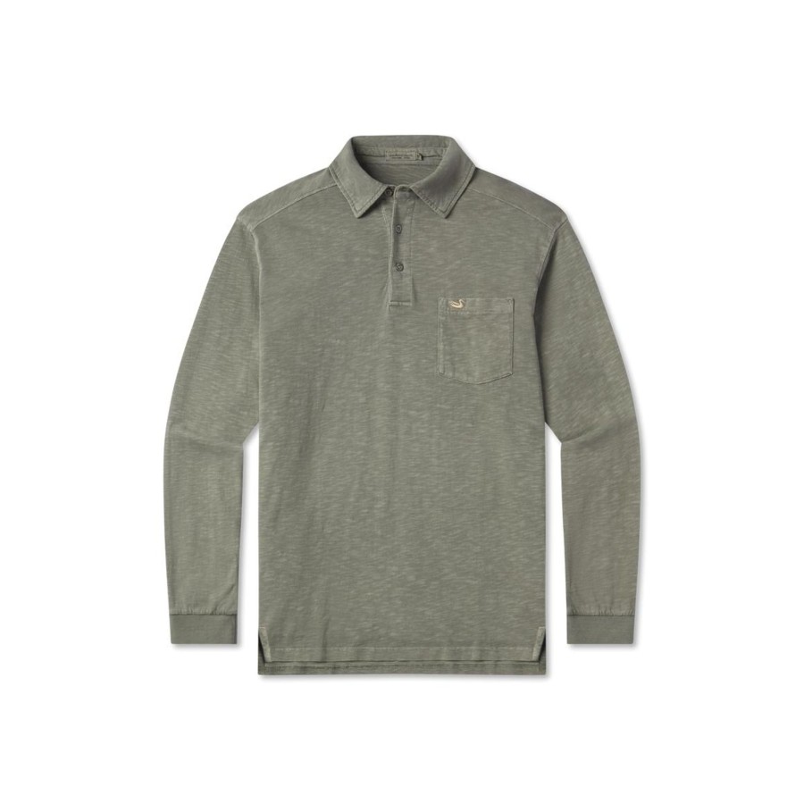 Men'S Southern Marsh Polos | Seawash Slub Polo | Long Sleeve