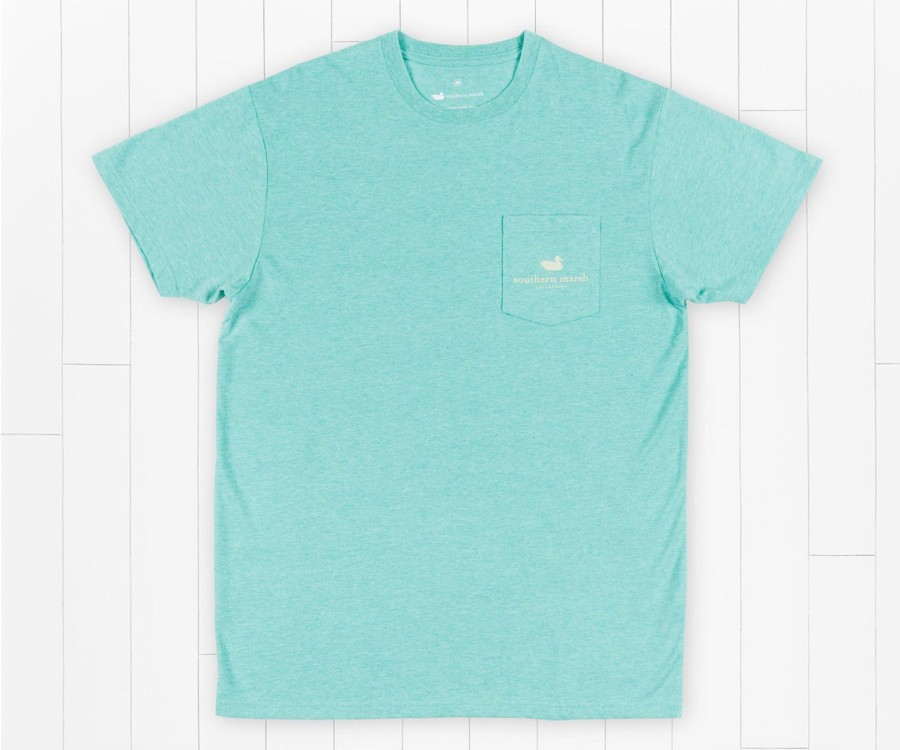 Women'S Southern Marsh Original Tees | Genuine Tee | Duck Hunting Washed Kelly Green