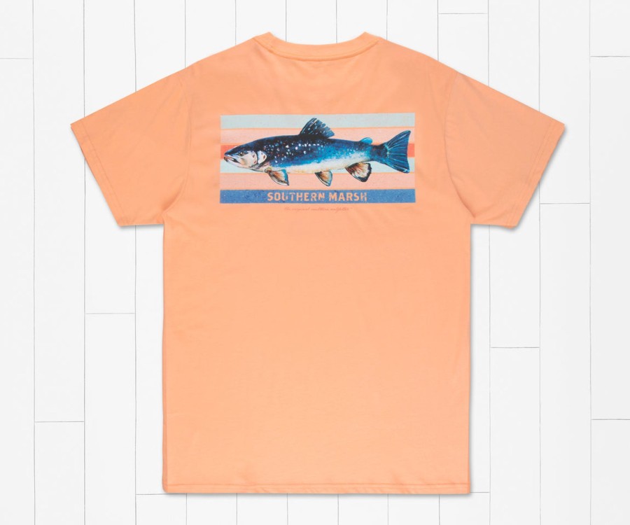 Women'S Southern Marsh Original Tees | Fishing Lines Tee - Brook Trout