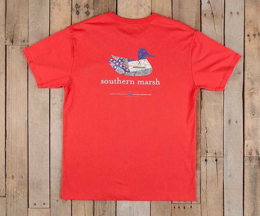 Women'S Southern Marsh Original Tees | Authentic Heritage Tee | Mississippi State Flag