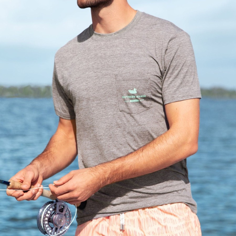 Men'S Southern Marsh Performance Tees | Fieldtec Heathered Performance Tee | Spoon