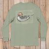 Women'S Southern Marsh Original Long Sleeve Tees | Vintage Decoy Pintail Tee - Long Sleeve Bay Green