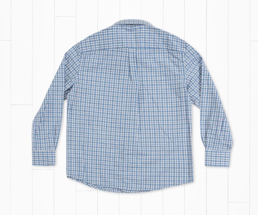 Youth Southern Marsh Dress Shirts | Youth Mattox Relaxed Check Dress Shirt Navy And Pink