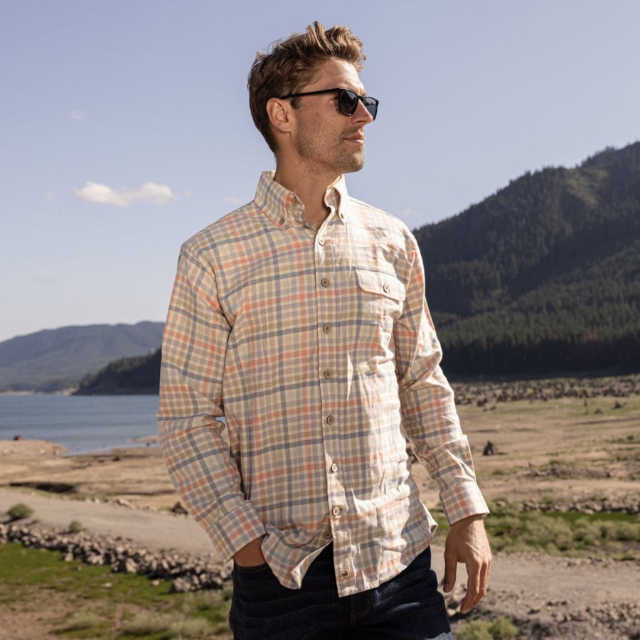 Men'S Southern Marsh Flannel | Adrian Check Flannel